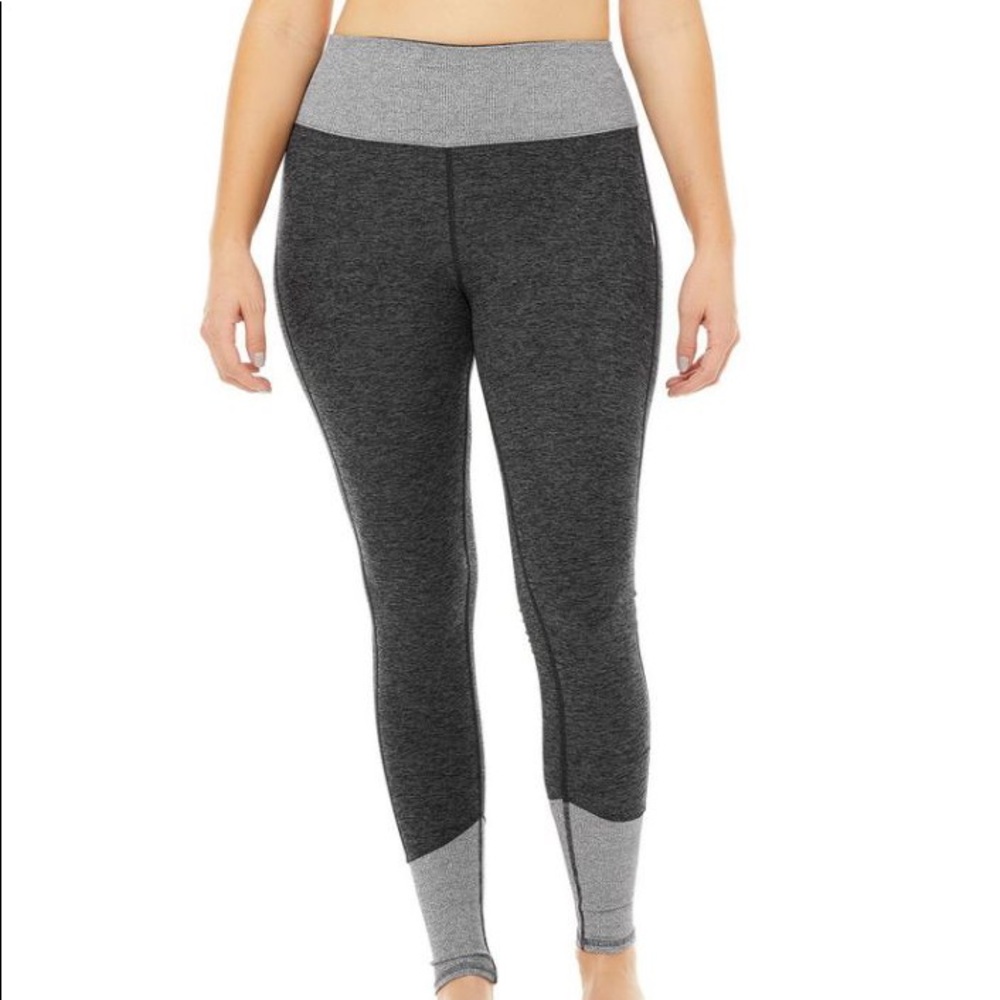 Alo HighWaist Leggings Dark Heather Grey/Dove Grey